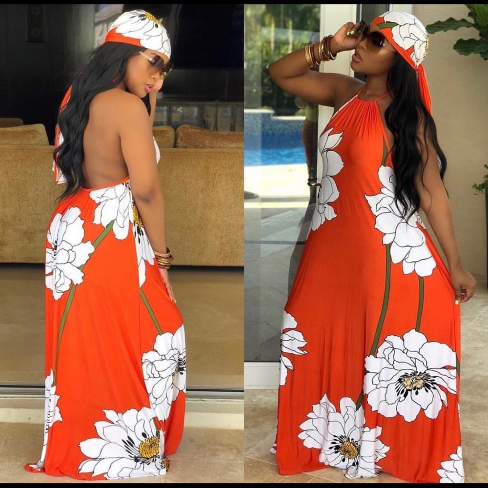 Flower Maxi Dress